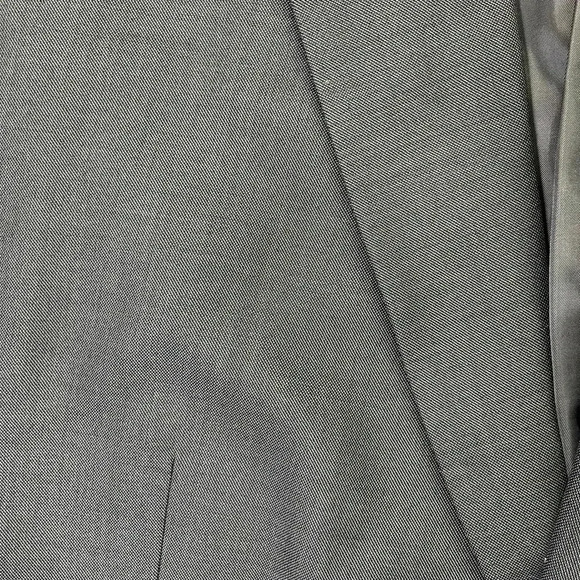 Albert Nipon Wool Silk Blend Blazer Sports Coat Mens 48 Regular Dark Gray Black - Picture 2 of 9